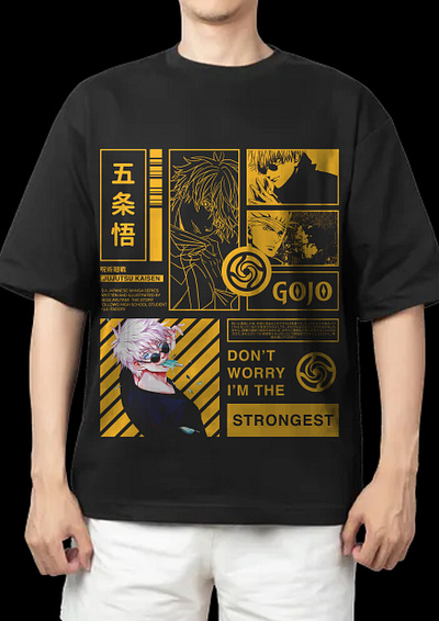 GOJO Anime streetwear design branding design graphic design illustration poster streetwear