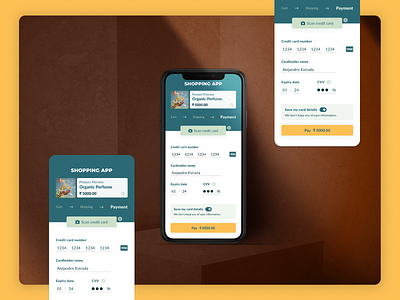 Credit card checkout mobile page dailyui ux