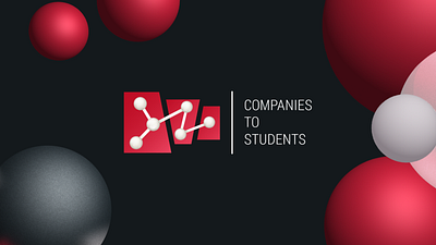 CompaniesToStudents: Branding, Social Media, UI&UX 3d background banner blur card cards colourful depth design graphic design illustration minimalistic ui