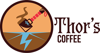 Thor's Coffee Logo side design