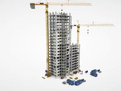 Animating cost savings for construction elevators 3d animation illustration motion graphics