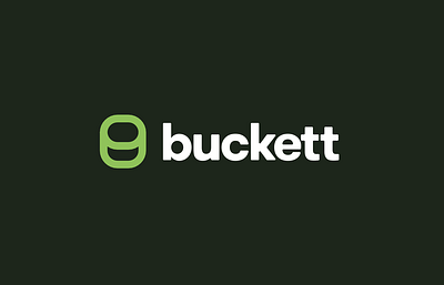 Buckett Financial App Concept app brand branding bucket digital finance green icon logo modern simple subtle