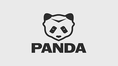 "Panda" concept logo day 3 branding bw dailylogochallenge design graphic design illustration logo panda vector