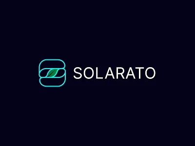 Modern Solarato Logo Design Concept. a b c d e f g h i j k l m brand brand identity branding design energy green letter logo logo logo design modern logo n o p q r s t u v w x y z power solar logo solar panel stability