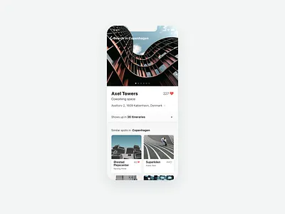 Favourite - D44 (2019 work) 100dailyui app architecture dailyui favourite feed mobile uiux