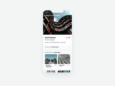 Favourite - D44 (2019 work) 100dailyui app architecture dailyui favourite feed mobile uiux