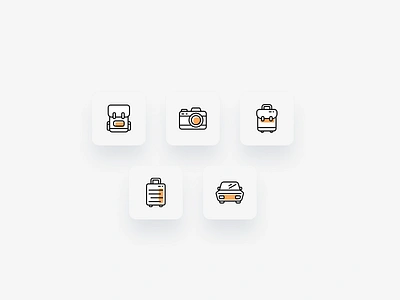 ICON Set - D55 (2019 work) 100dailyui app dailyui icon iconset illustration outline ui uiux visual design