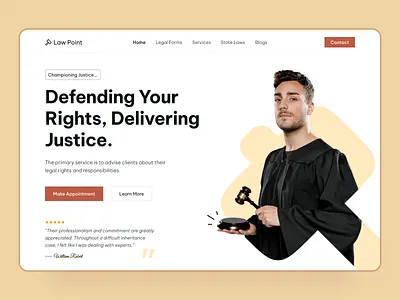 Law Firm Web Header agency app branding creative design dribbble framer graphic design illustration landing landingpage landingpage design law lawfirm logo minimal ui ux webflow wix