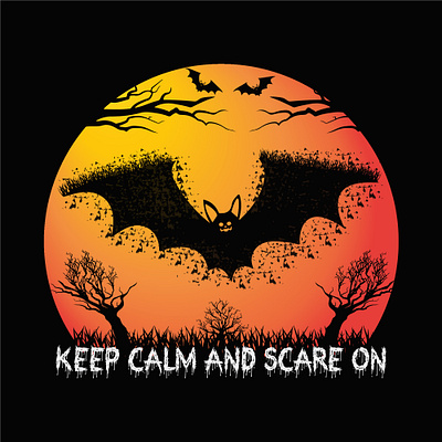 Keep calm and scare on halloween tshirt 2023