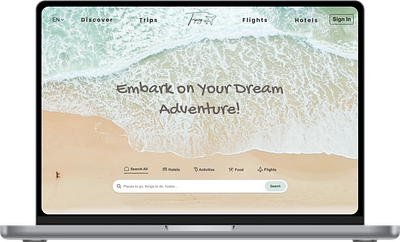 Travel Website graphic design ui web design