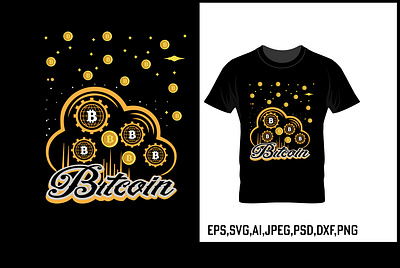 Bitcoin t-shirt bitcoin t shirt graphic design illustration student student t shirt design t shirt t shirt graphic typography