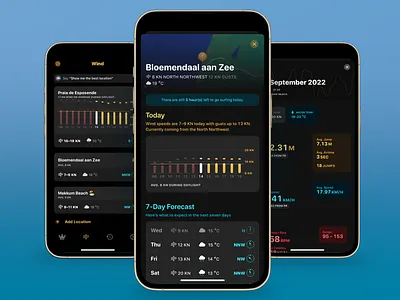 Volo app kitesurfing ui weather