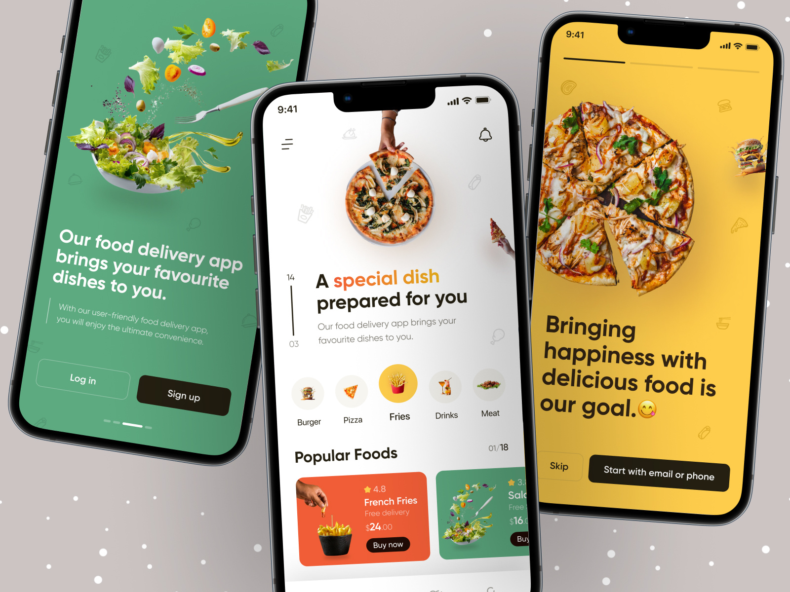 Food Delivery App UI by Ofspace UX/UI on Dribbble