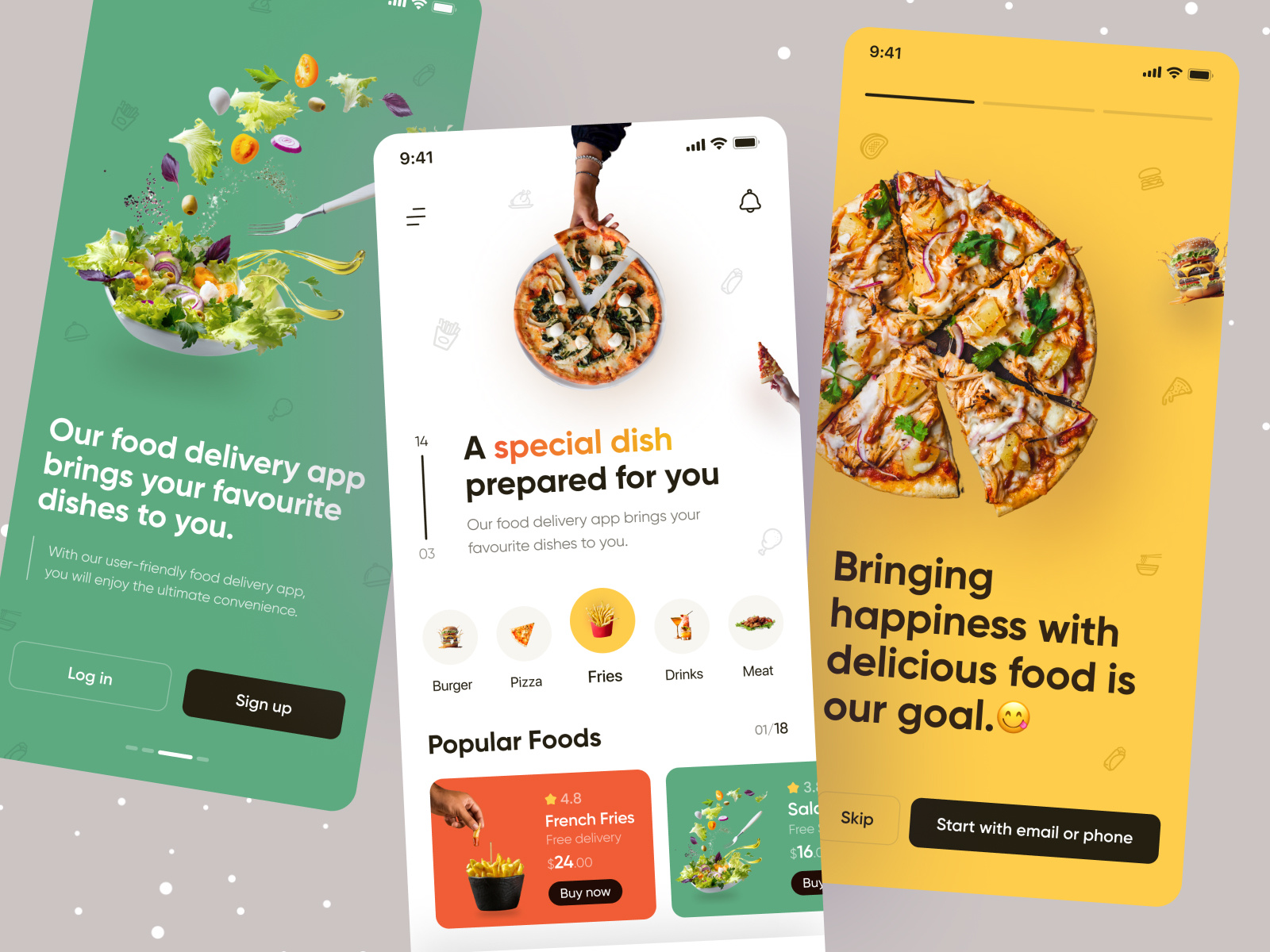 Food Delivery App UI by Ofspace UX/UI on Dribbble