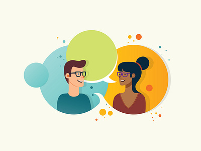Communication chatting communication dating flat design flat illustration illustration illustrator minimalist sharing ideas vector