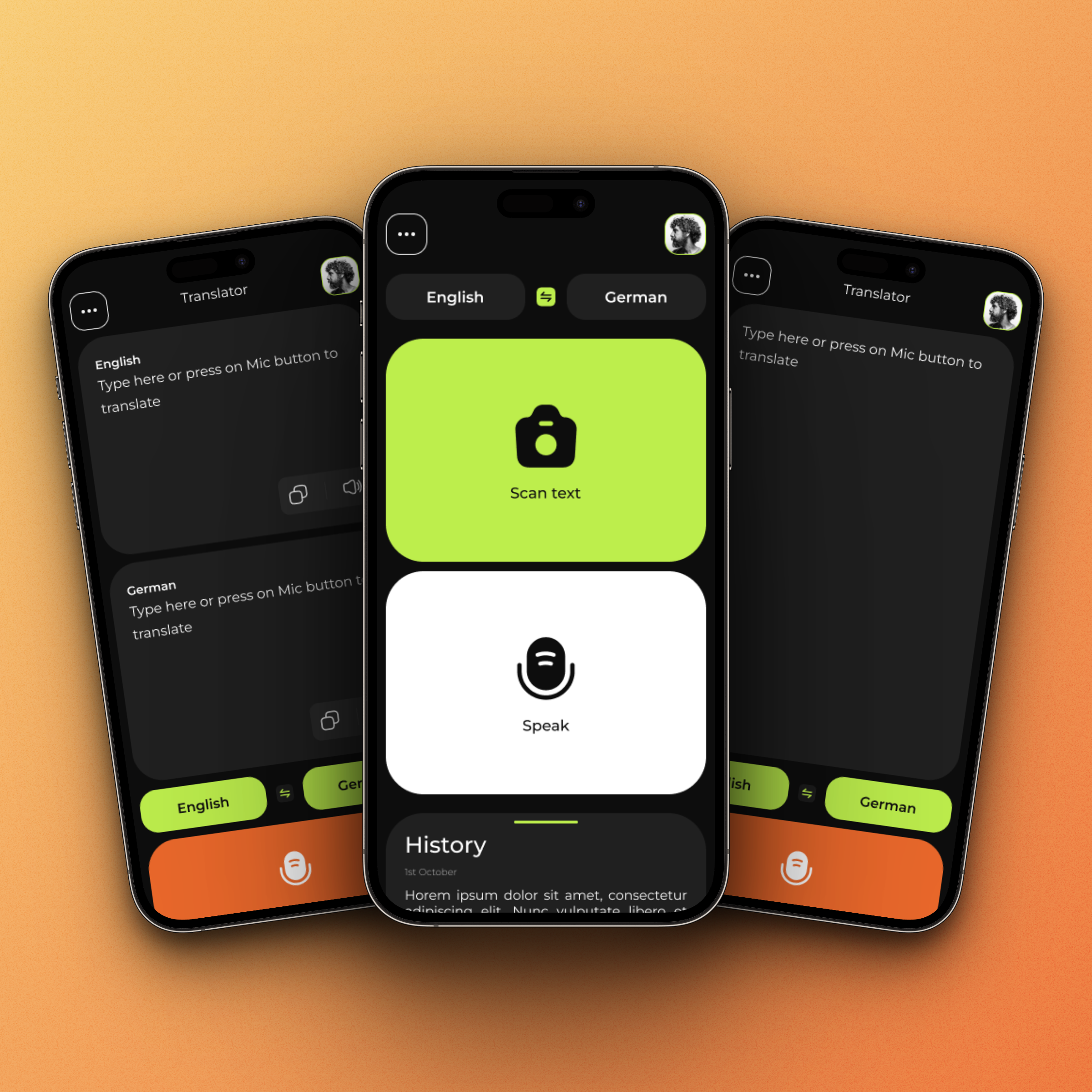 Language Translator App Design app design english google translator language minimal mobile translate translator ui ui design