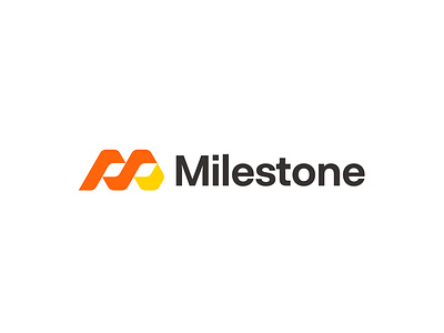 Milestone logo branding design identity logo logo design logodesign logotype m logo symbol vector