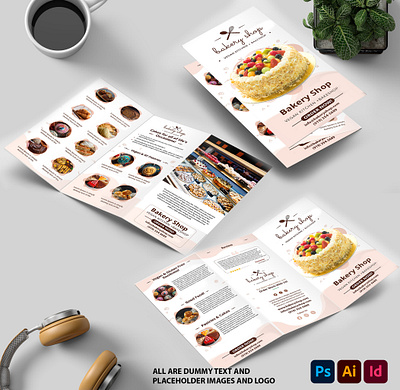 Food Trifold Brochure advertisement booklet branding brochure catalogue design digital flyer graphic design illustration print ui