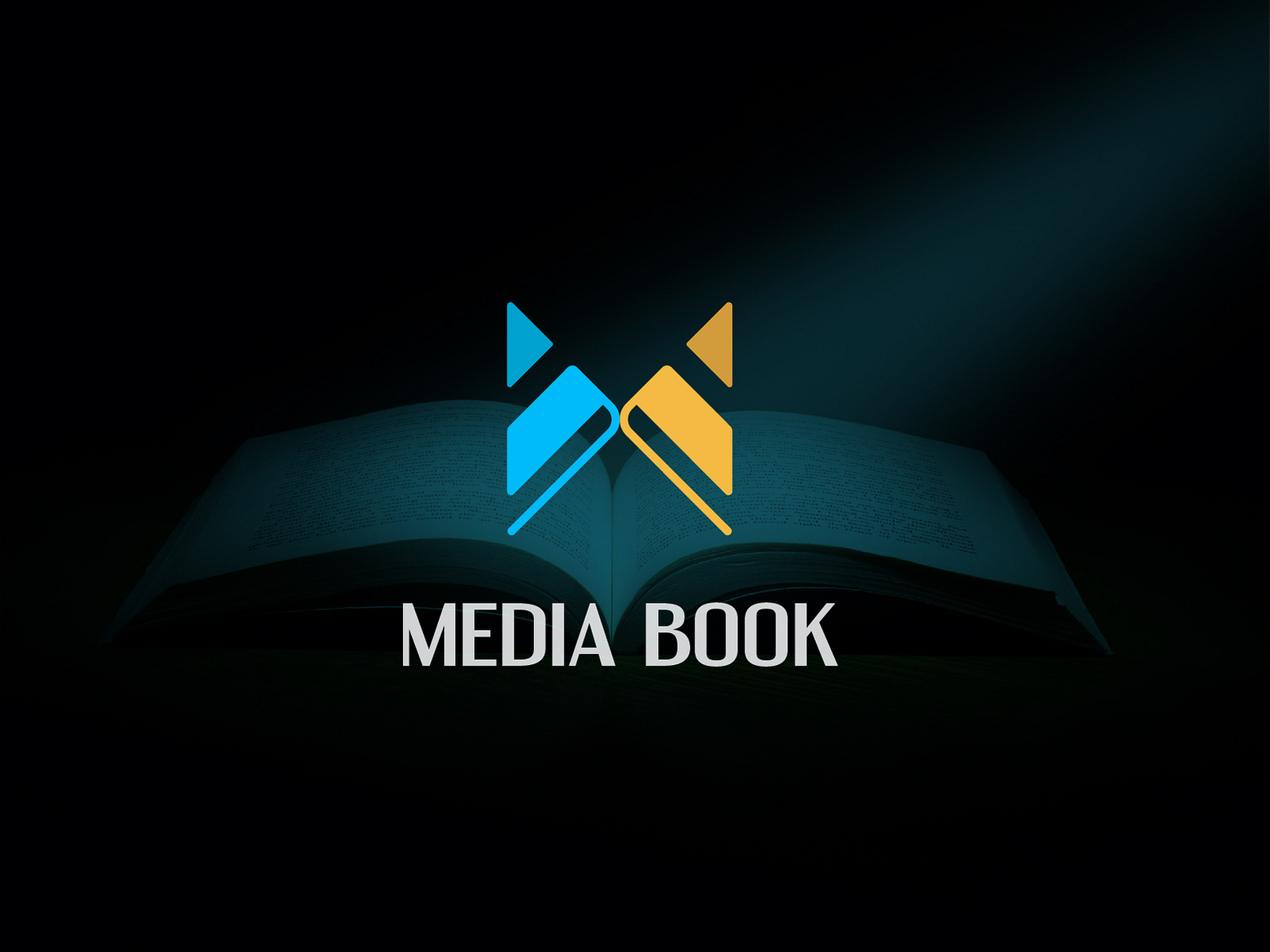 M Letter Media Book Logo Design By Amadul 