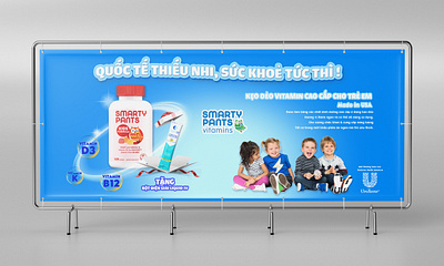 Kids Vitamin Gummies Banner design graphic design illustration kids vitamin gummies banner kqdesigner kqfreelancer vector