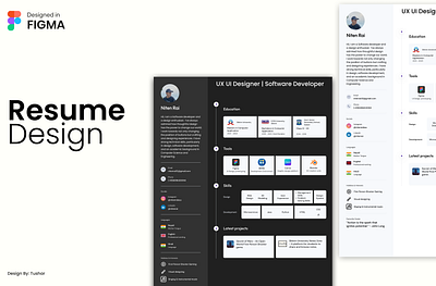 Resume Design graphic design productdesigning resume ui userexperience userinterface ux