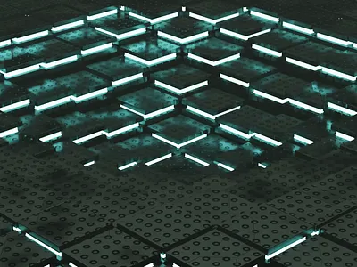 Wave - generative art 3d animation
