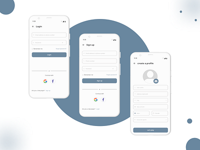 Onboard screen - Sports app androidapp design login loginscreen onboardscreens profile signup signupscreen sportsapp