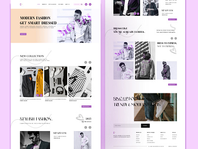 Fashion Website Design branding fashion website graphic design landing page ui ux