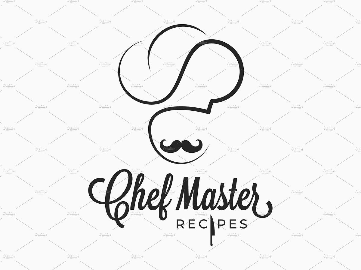 Chef logo on white background. by Pushkarevskyy on Dribbble