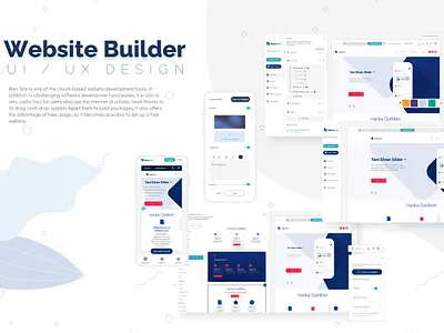 Website Builder Interface | UI / UX Design | Web Design app design graphic design typography ui ux