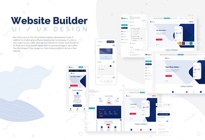 Website Builder Interface | UI / UX Design | Web Design app design graphic design typography ui ux