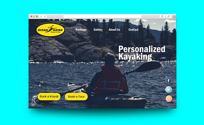 Website Design For a Kayaking Company adobe branding design graphic design minimal minimalist simple typography ui uidesign uiux userexperience ux visual identity we web webdesign website website design wordpress