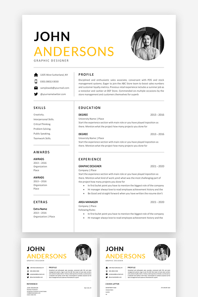 Clean resume template and cover letter template 3 page docx resume create resume cv design executive resume free creative resume free resume word free word resume illustration photography resume