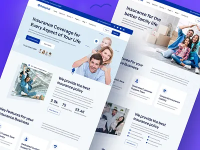 Policyhut - Insurance Web Design branding business business consulting design ecommerce financial insurance landing page life insurance ui user interface web design