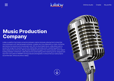 Lullaby! collaboration melody music production ui ux website