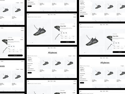 Shoe Shop - Web Design design typography ui ux