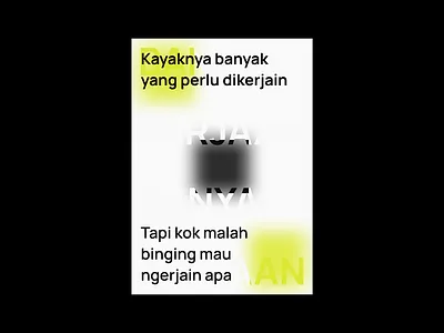 Overlay Blur - Poster Design Layout Exploration [230723-BA] art art prints blur design glassy graphic graphic design layout layout design orange poster posters posters design print design quote sepulang kantor sepulang kantor project swiss design typography wall decor