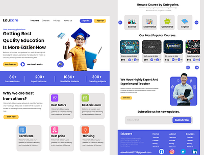 Educare webdesign appdesign branding design graphic design ui uiux uiux design web design