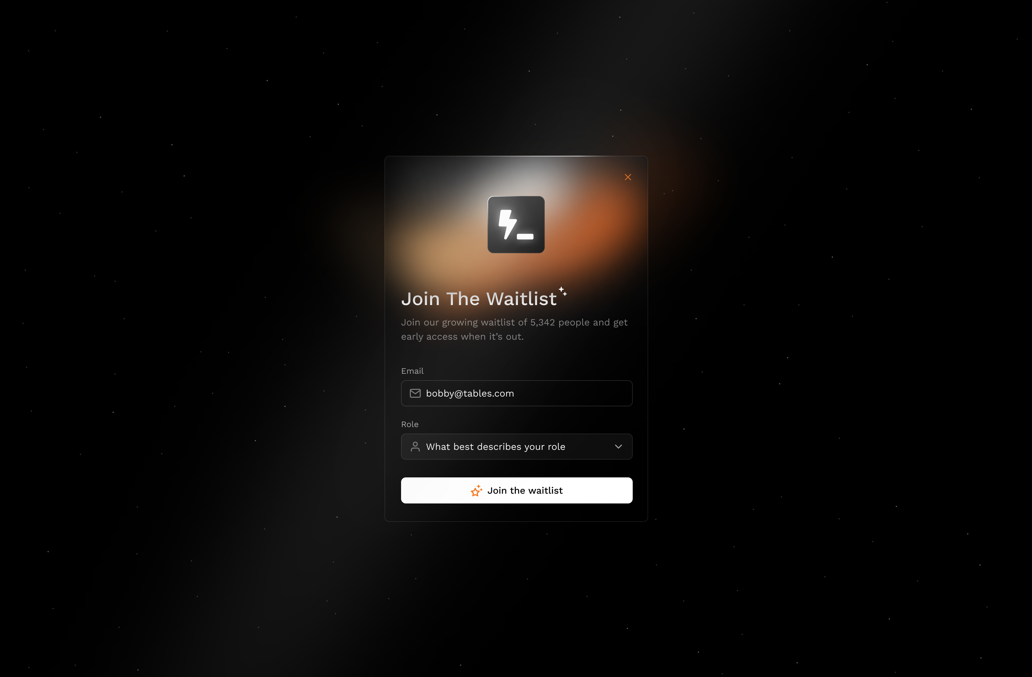 Spacey Waitlist ui universe