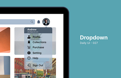 Dropdown : DailyUi Day-027 dailyui