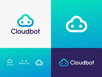 Cloud Bot Logo ai lgo app logo branding cloud robot logo cloudbot logo coloring logo creative logo design graphic design illustration logo logo design logos minimal minimal logo open ai logo robot logo tech logo ux vector