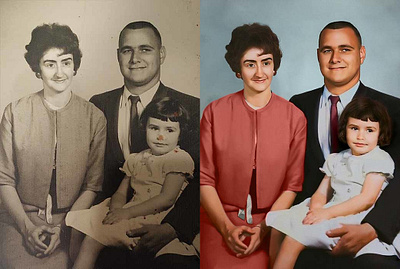 Photo Restoration photo colorization photo editing photo restoration repair photo damage