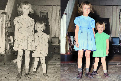 Photo Restoration photo colorization photo editing photo restoration repair photo damage