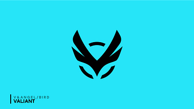 Angel bird V logo design angel bird branding design graphic design illustration logo vector