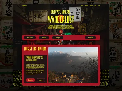 Landing page for a travel agency asia figma immersive design landing for marketing landing page travel agency landing travel website ui unique web design web design website for a travel agency