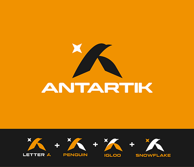 Antartik logo branding design illustration logo vector