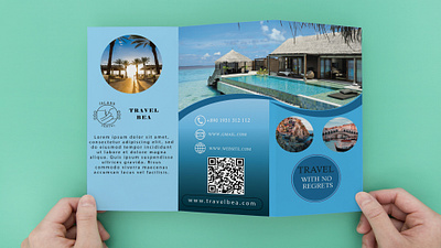 Travel Tri-brochure Design brochure design layout travel brochure tri fold brochure typography