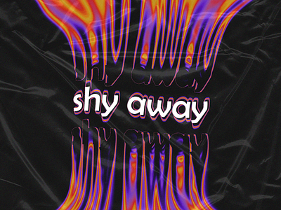 shy away acid mishko mishko effects photoshop text design typography typography design