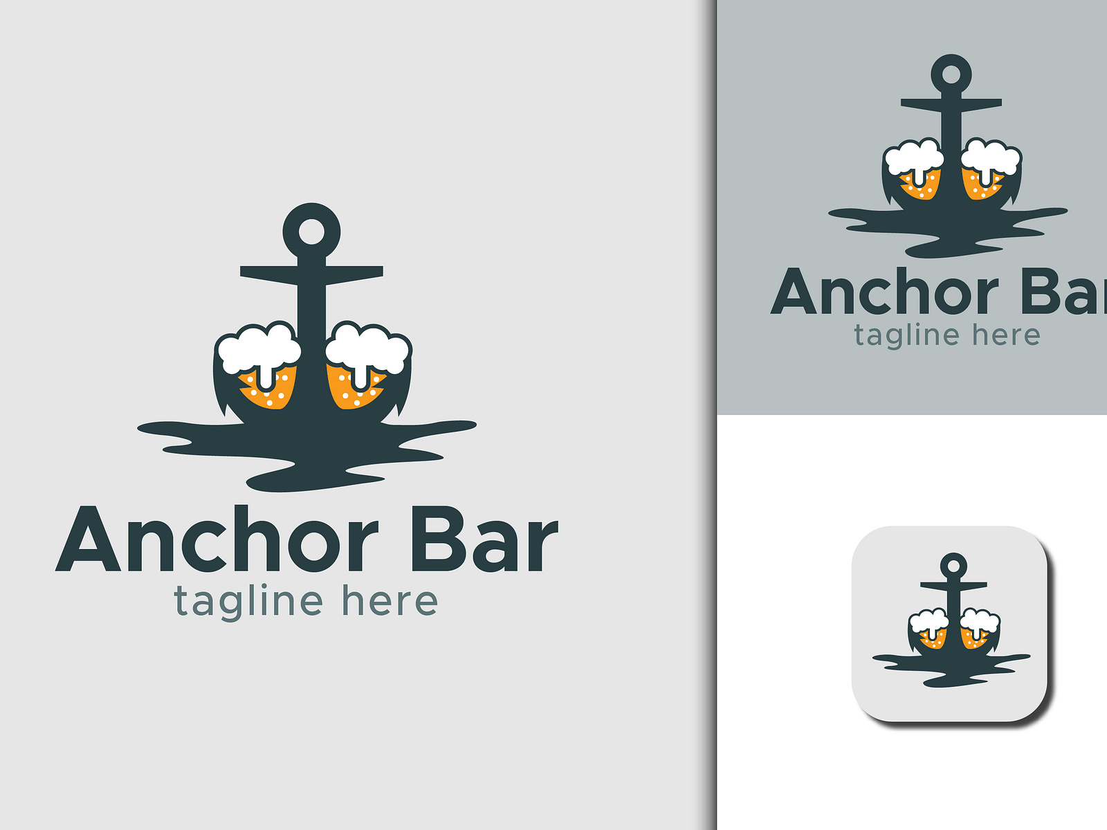 Anchor Bar Logo Design by aris_creatives on Dribbble
