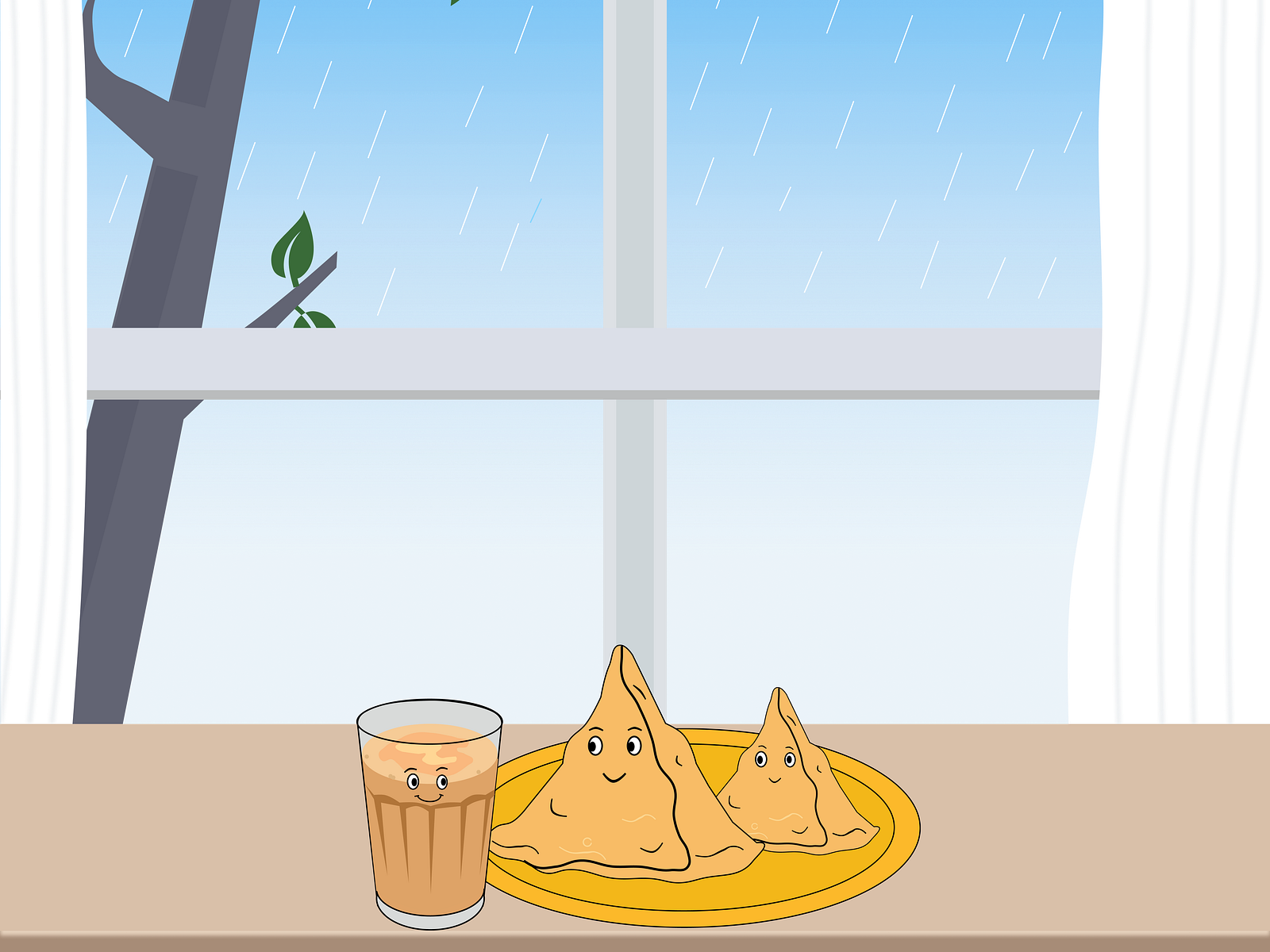 rainy-season-tea-samosa-by-cindrella-m-d-souza-on-dribbble